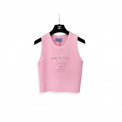PRADA WOMENS O-NECK SLEEVELESS 